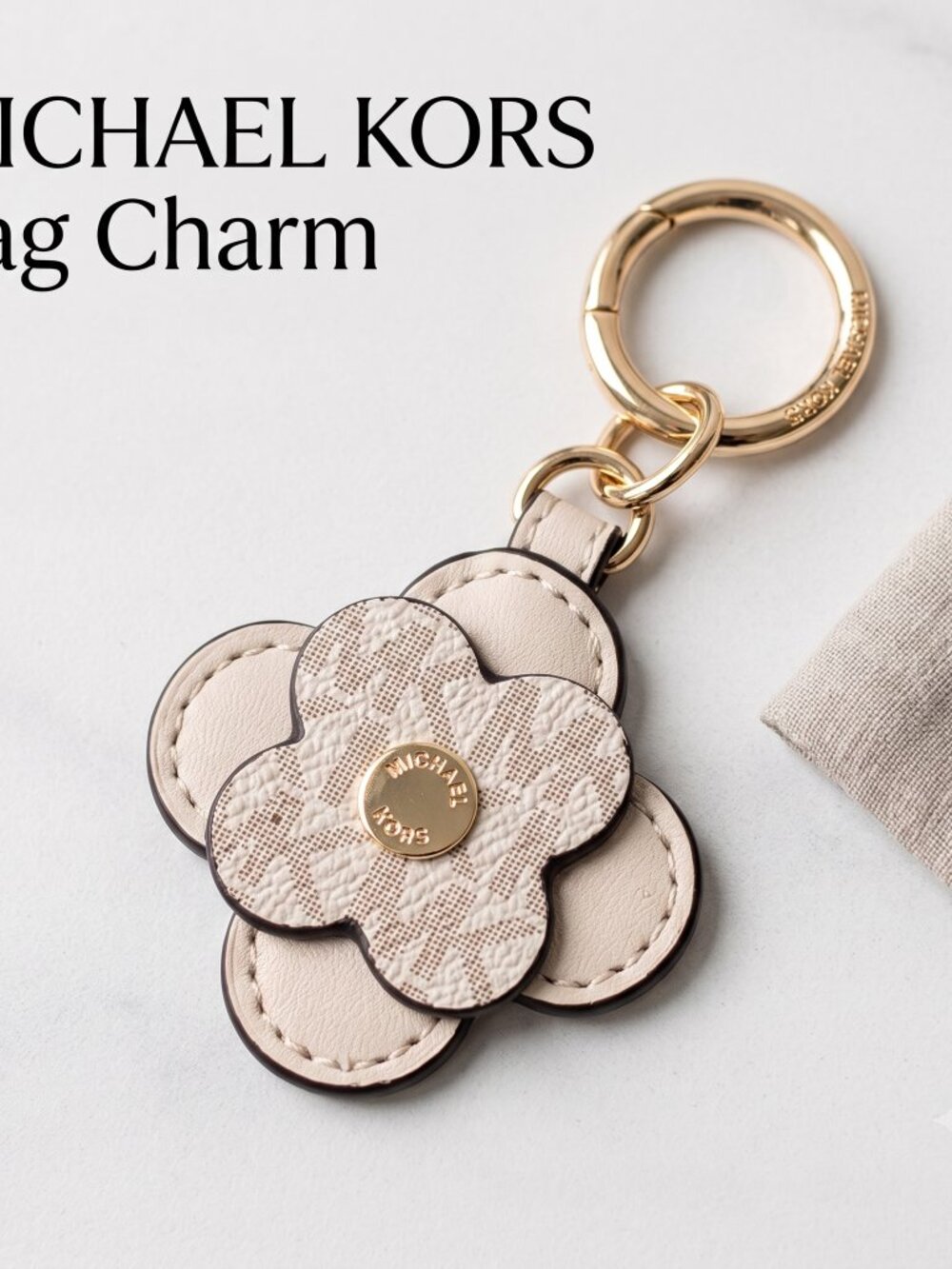 Michael Kors Clover Bag Charm Keychain